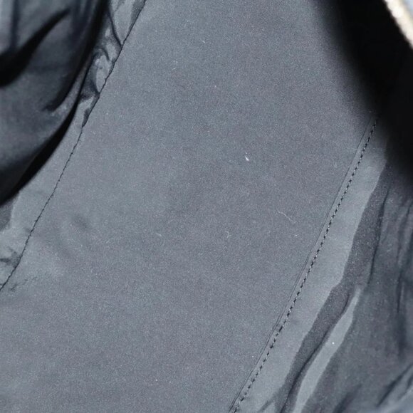 HERMES Acape Luco PM Hand Bag Nylon Black Silver Auth bs28738 - Picture 11 of 16